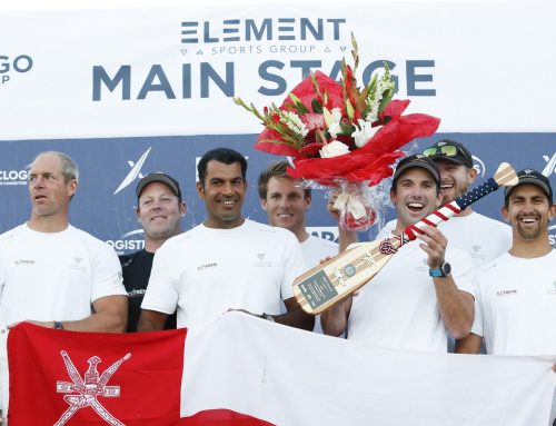 Team Oman Air celebrate Extreme Sailing Series success in San Diego